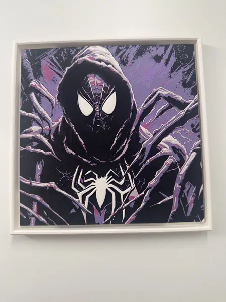 Spider-Man Symbiote - Tableau d'Art 3D